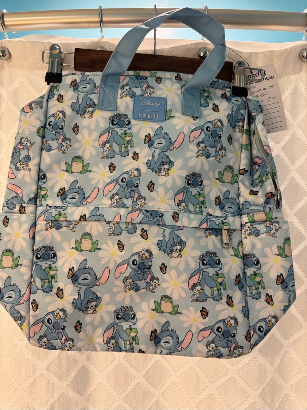 Sample: Loungefly Disney Lilo & Stitch Springtime Stitch AOP Full-Size Backpack
